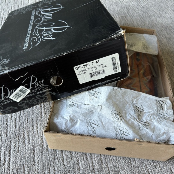 Dan post-multi color python boots - Picture 7 of 7